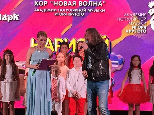 Игорь Николаев на презентации диска песен для детей