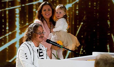 В гостях Игорь Николаев, Юлия Проскурякова с дочкой Вероникой. 